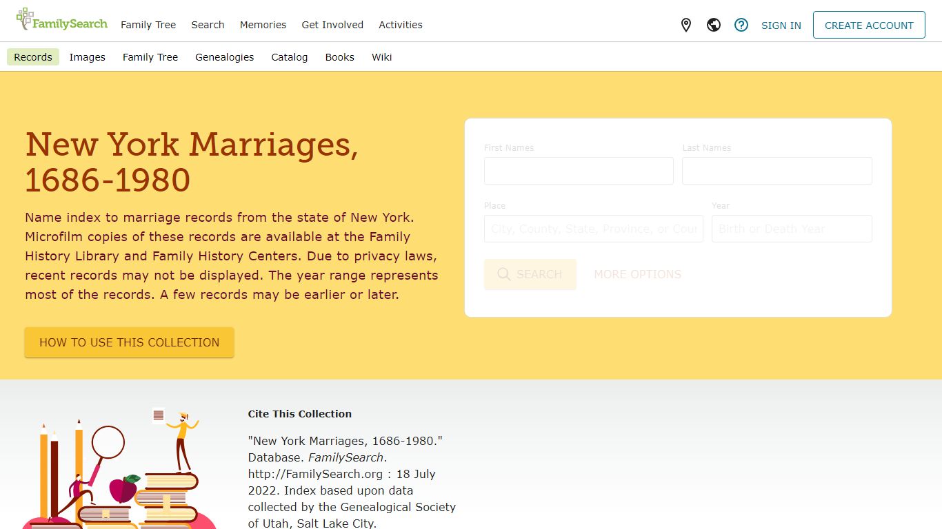 New York Marriages, 1686-1980 • FamilySearch